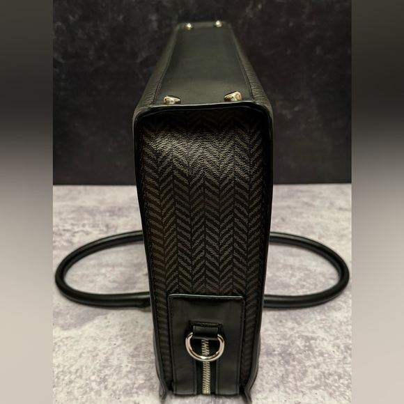 COACH BECKETT STRUCTURED BRIEFCASE WITH HERRINGBONE PRINT (F72990) - Picture 12 of 12